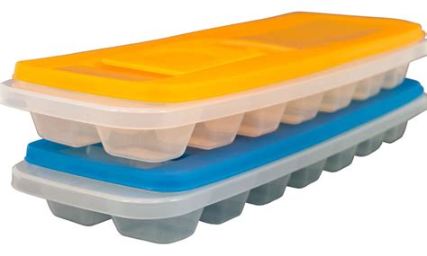 Ice Cube Trays with Lids 2-Pack | Groupon