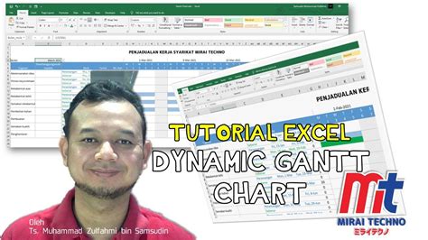 Tutorial Excel - Dynamic Gantt Chart (Carta Gantt yang Dinamik) - YouTube