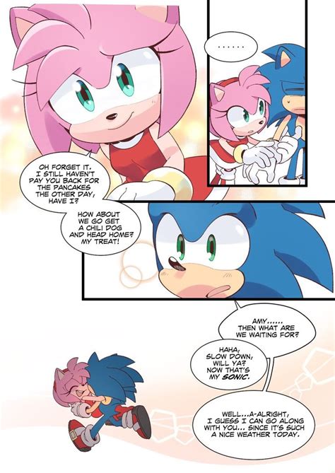 Sonamy Comic 2 | Sonic, Sonic and amy, Sonic funny