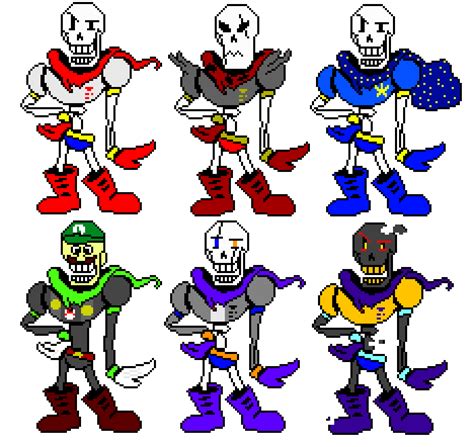 Papyrus Battle Sprites | Pixel Art Maker