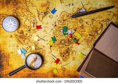 Retro Old Map Background Texture Stock Photo 1962053305 | Shutterstock