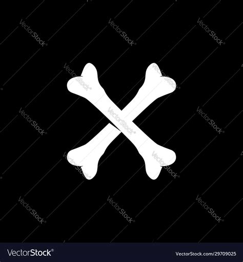 Initial letter x logo template with bone icon Vector Image