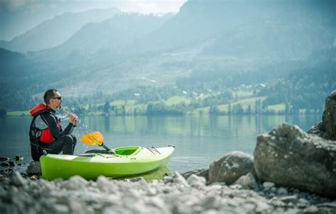 Premium Photo | Recreational lake kayaking