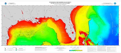 Poster Northern Gulf of Mexico and Atlantic Coast Bathymetry | NCEI