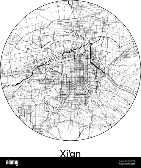 City Map Xiamen China Asia vector illustration black white Stock Vector Image & Art - Alamy