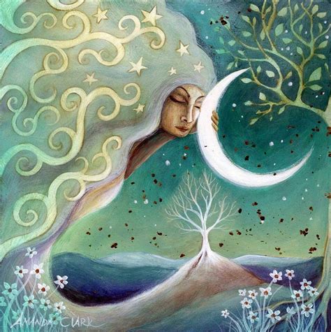 by Amanda Clark | Moon art print, Clark art, Moon art