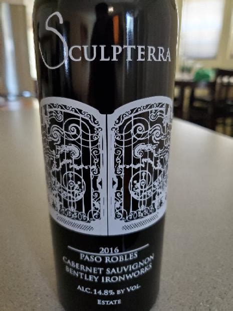 2016 Sculpterra Winery Cabernet Sauvignon Bentley Ironworks, USA ...