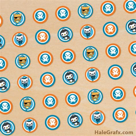 FREE Printable Octonauts Hershey’s Kisses Stickers