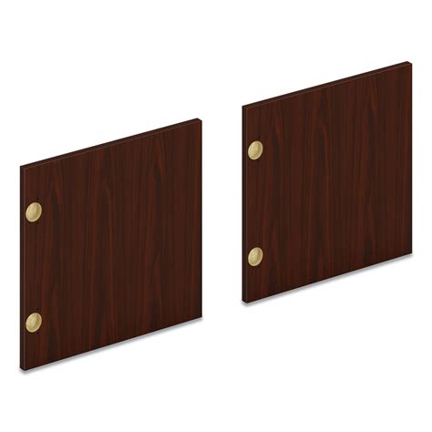 Mod Laminate Doors for 48"W Mod Desk Hutch, 15.87 x 14.83, Traditional Mahogany, 3/Carton ...