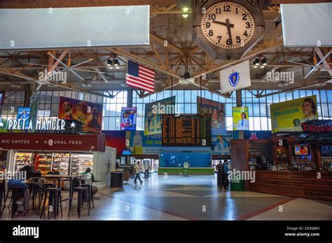 Inside Boston South Station concourse, Boston, Massachusetts USA Stock Photo - Alamy