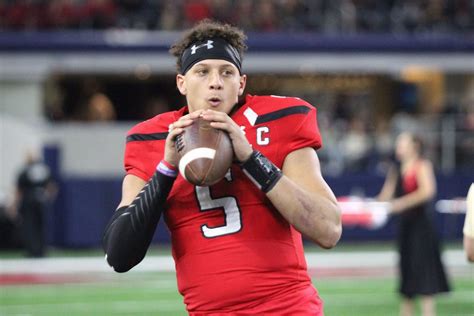 Patrick Mahomes' College Stats: From Lubbock Gunslinger to Kansas City ...