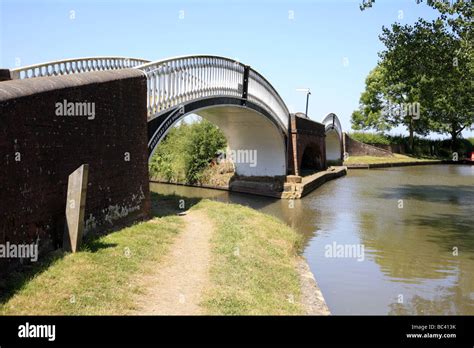 Towpath Bridges at the junction of the Grand Unsion and Oxford Canals Braunston Northamptonshire ...