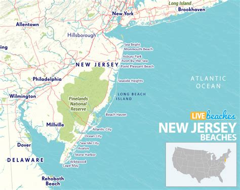 Jersey Shore New Jersey Map - Daffie Constancy