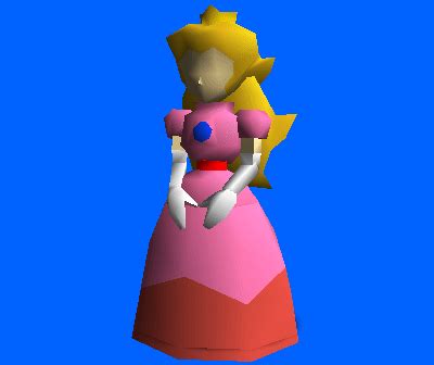 Supper Mario Broth - Early version of Peach’s model, found in...