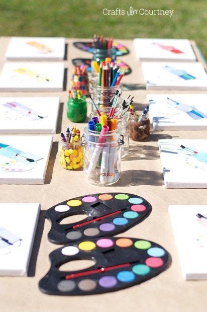 Easy DIY Kids Art Themed Birthday Party | Birthday party crafts, Art ...