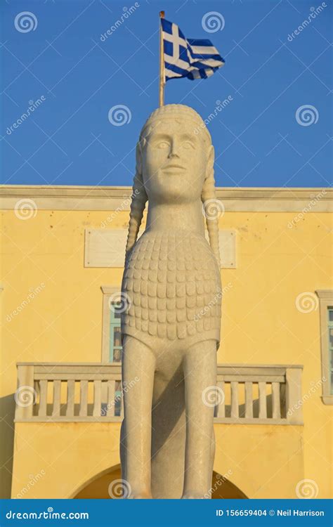 Sphinx of Naxos stock photo. Image of ancient, woman - 156659404