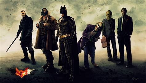 Download Villains of The Dark Knight Trilogy Wallpaper | Wallpapers.com