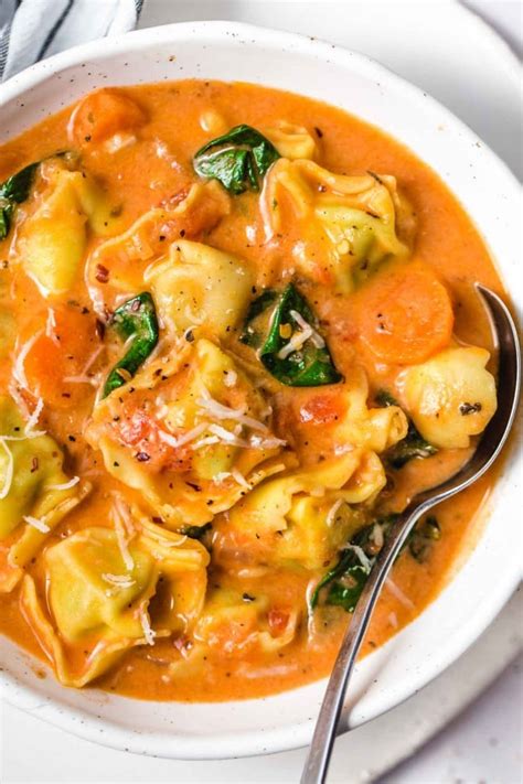 Instant Pot Creamy Tortellini Soup - Little Sunny Kitchen