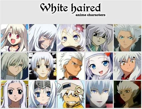 White haired anime characters #anime #manga | Anime, Anime character ...