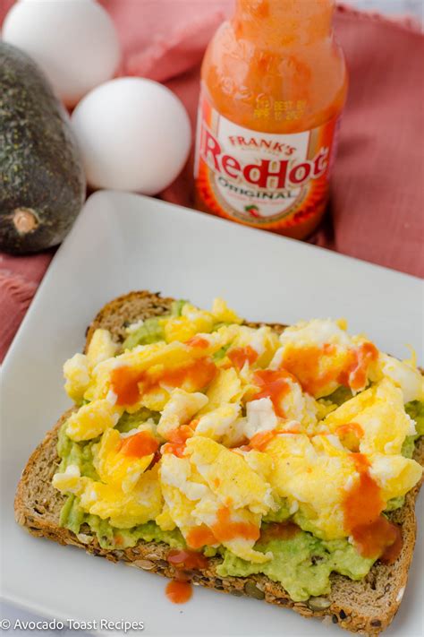 Scrambled Egg Avocado Toast - avocadotoastrecipes.com