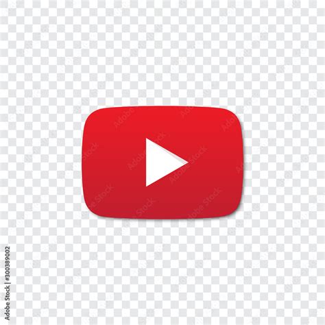 Youtube logo on a transparent background Stock Vector | Adobe Stock