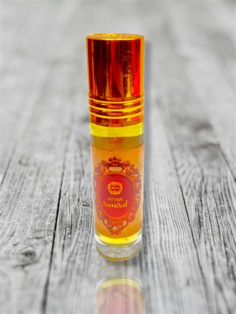 Attar Handmade Natural Perfume form Herbal Extract, Sandalwood, 6ML, Roll on, 7 by 1.5 cm, made ...