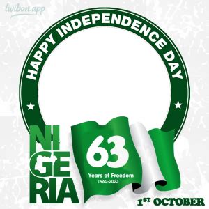 Nigeria National Day 2023 Independence Day Greetings Frame