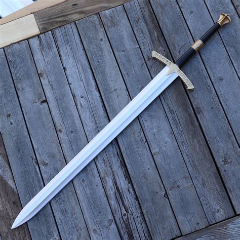 Medieval Gold Foam Sword Polyurethane Foam LARP Costume Cosplay Replica Heirloom Reenactment ...