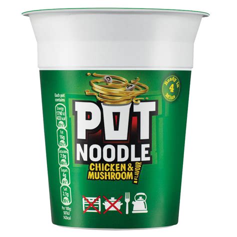 B&M Pot Noodle Chicken & Mushroom 90g POT NOODLE 90G | B&M