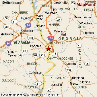 Where is Columbus, Georgia? see area map & more