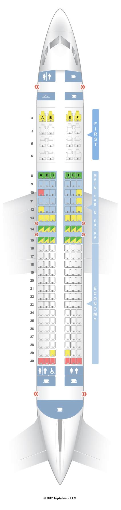 SeatGuru Seat Map American Airlines Boeing 737-800 (738) V1