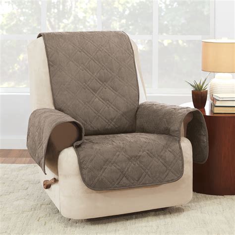 SureFit Waterproof with Non-Slip Back Recliner Furniture Cover, Taupe ...