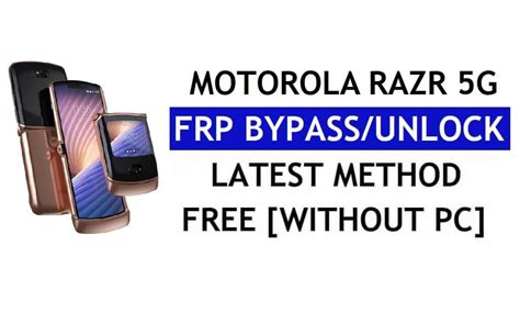 Unlock FRP Motorola Razr 5G Bypass Google Android 11 No PC