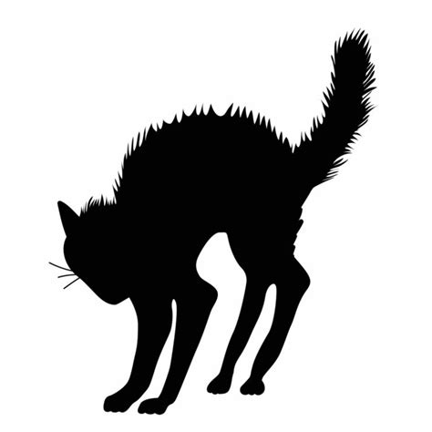 Halloween Black Cat Silhouette Pattern at GetDrawings | Free download