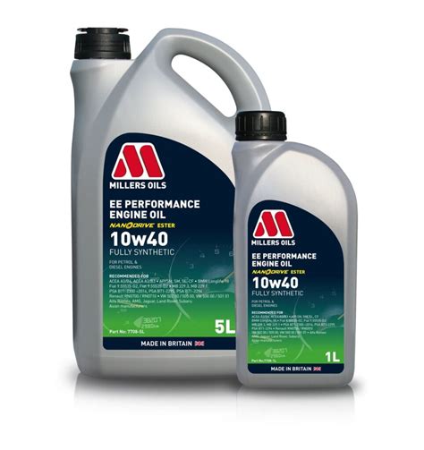 EE Performance Engine Oil 10w40 - Millers Oils – #1 in France