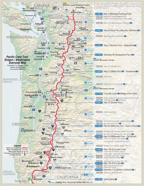 Overview maps - Pacific Crest Trail Association