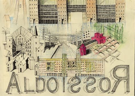 Aldo Rossi Aldo Rossi, Perspective Drawing, Art Drawings, Vintage World ...