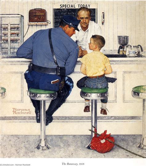 The Runaway - Norman Rockwell | WikiOO.org - 백과 사전