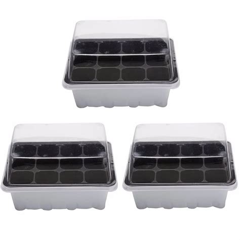 Seed Seedling Trays Plastic Nursery Tray With Lid Bandeja Soporte Invernadero Greenhouse For ...