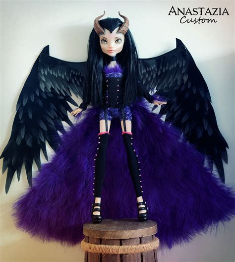 Monster High custom OOAK Customized doll Maleficient | Custom monster high dolls, Monster high ...