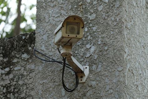 Old Surveillance Security Camera Stock Image - Image of electronic, patrol: 49195525