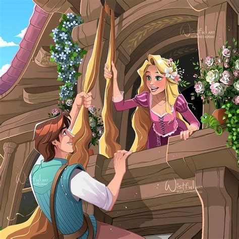 Wistful on Instagram: "⭐ Rapunzel & Flynn ⭐ Some more sweetness, with this new illustration of ...