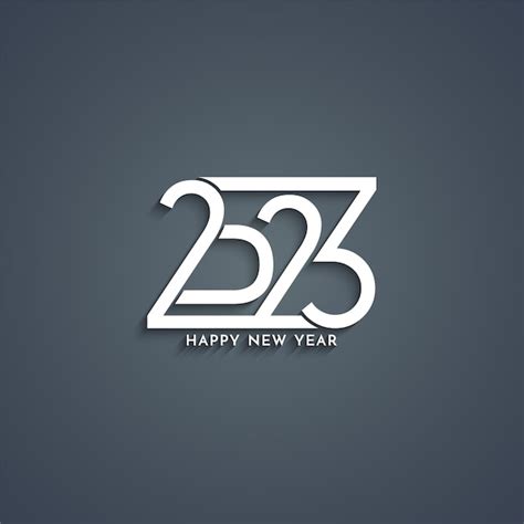 Free Vector | Happy new year 2023 stylish text design background