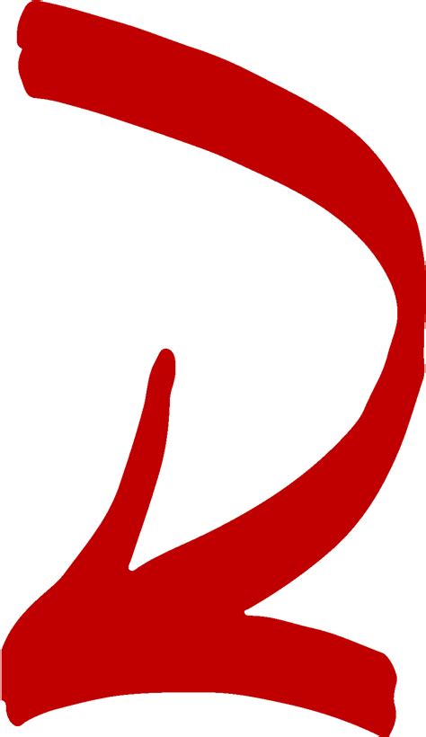 Curved Red Arrow PNG Transparent Images - PNG All
