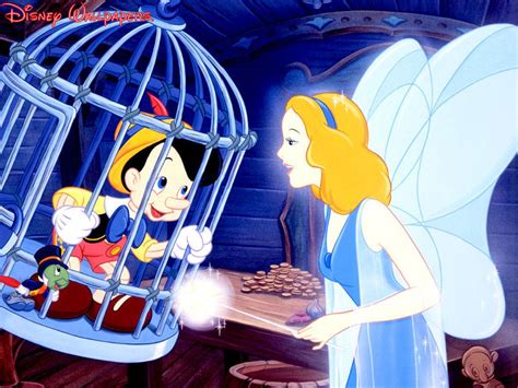 Pinocchio and the Blue Fairy Wallpaper - Pinocchio Wallpaper (6370133 ...