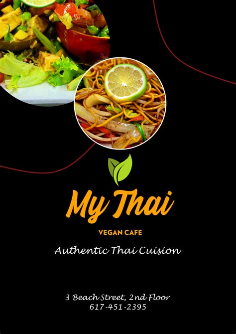 Menu 1 — My Thai Vegan Cafe