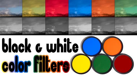 Color Filters for Black & White Photography