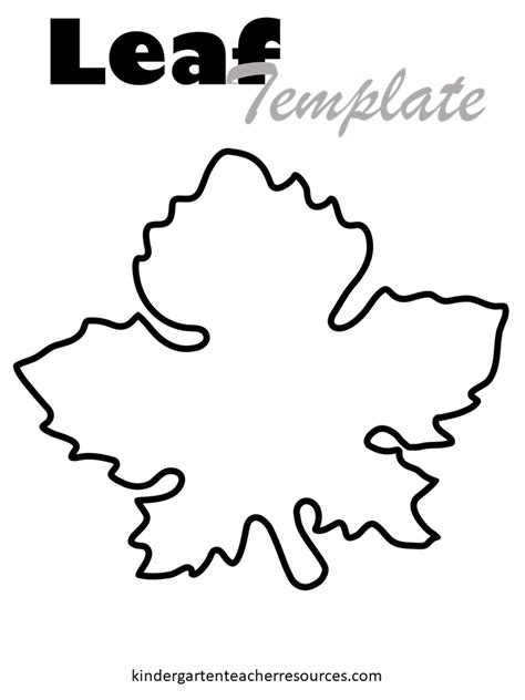 FREE Printable Leaf Template | Many designs are available