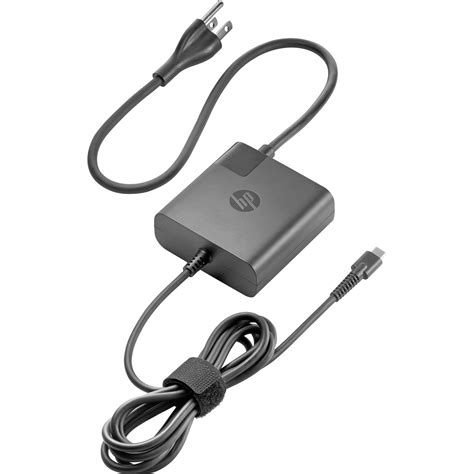 HP 65W USB Type-C Power Adapter 1HE08UT#ABA B&H Photo Video