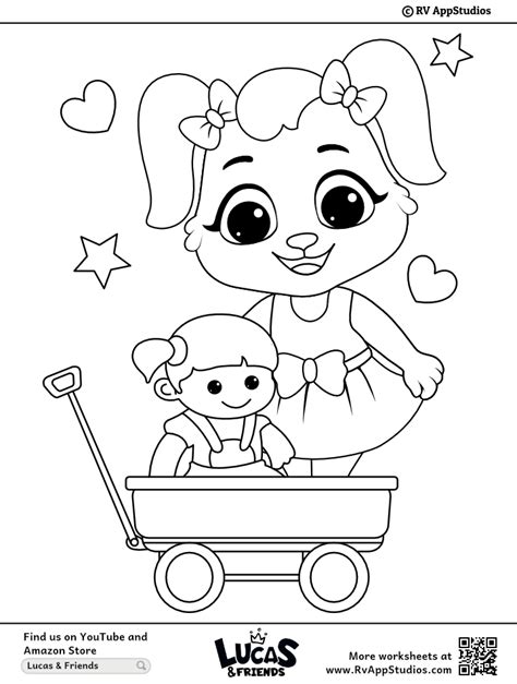 Printable Dolls Coloring Pages for kids | Free Dolls Coloring Sheets for girls